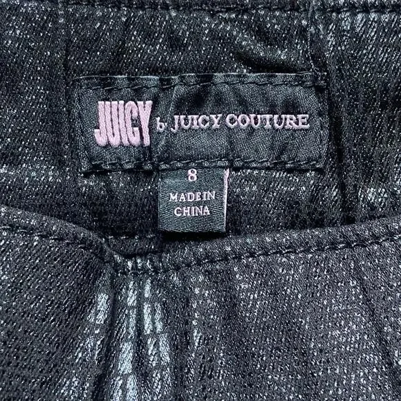 Juicy by Juicy Couture Beverly California Skinny Jean Women's 8 Black Faux Snake - Picture 3 of 9